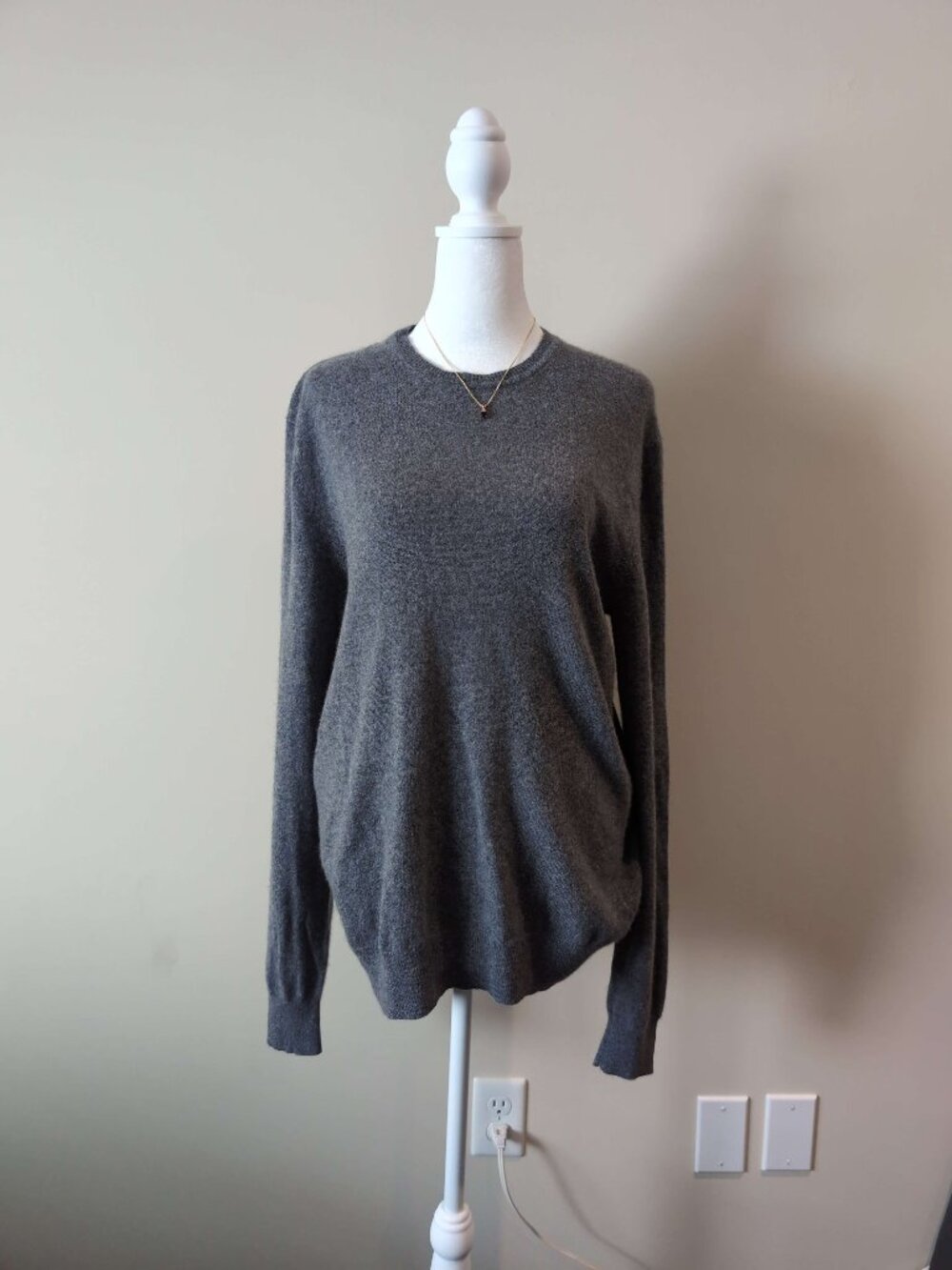Black Brown 1826 Grey Cashmere Sweater